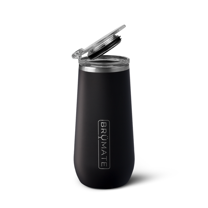 Champagne Flute | Matte Black | 12oz - Clean Party Serve